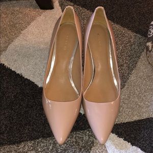 Nude coach heels